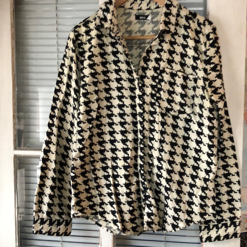 Houndstooth flannel
